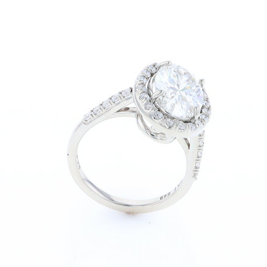 Diamond Halo Engagement Ring