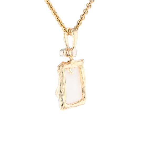 Gold Quartz Freeform Pendant (G2)