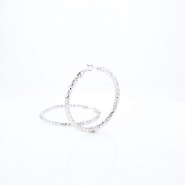 Diamond Cut Hoops