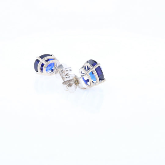 Imitation Sapphire Stud Earrings