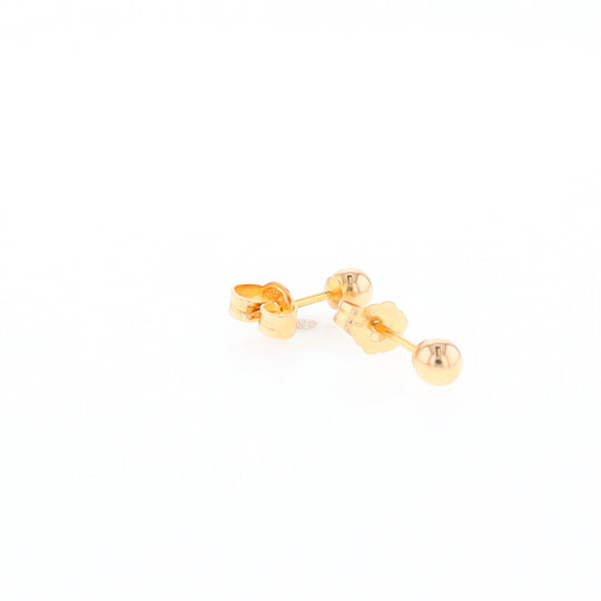 Gold Ball Stud Earrings