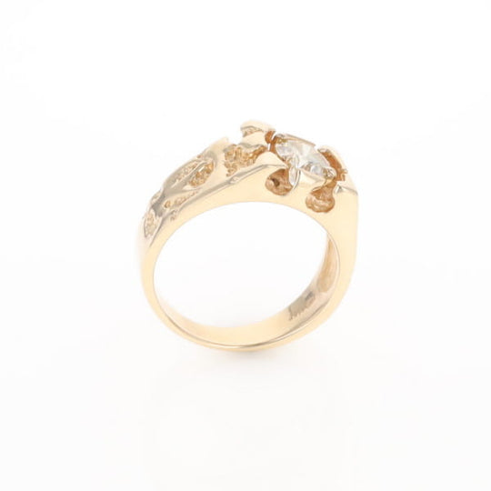 Men's Faux Nugget Style Diamond Ring