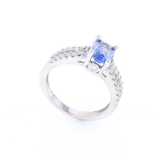 Ceylon Sapphire and Diamond Ring