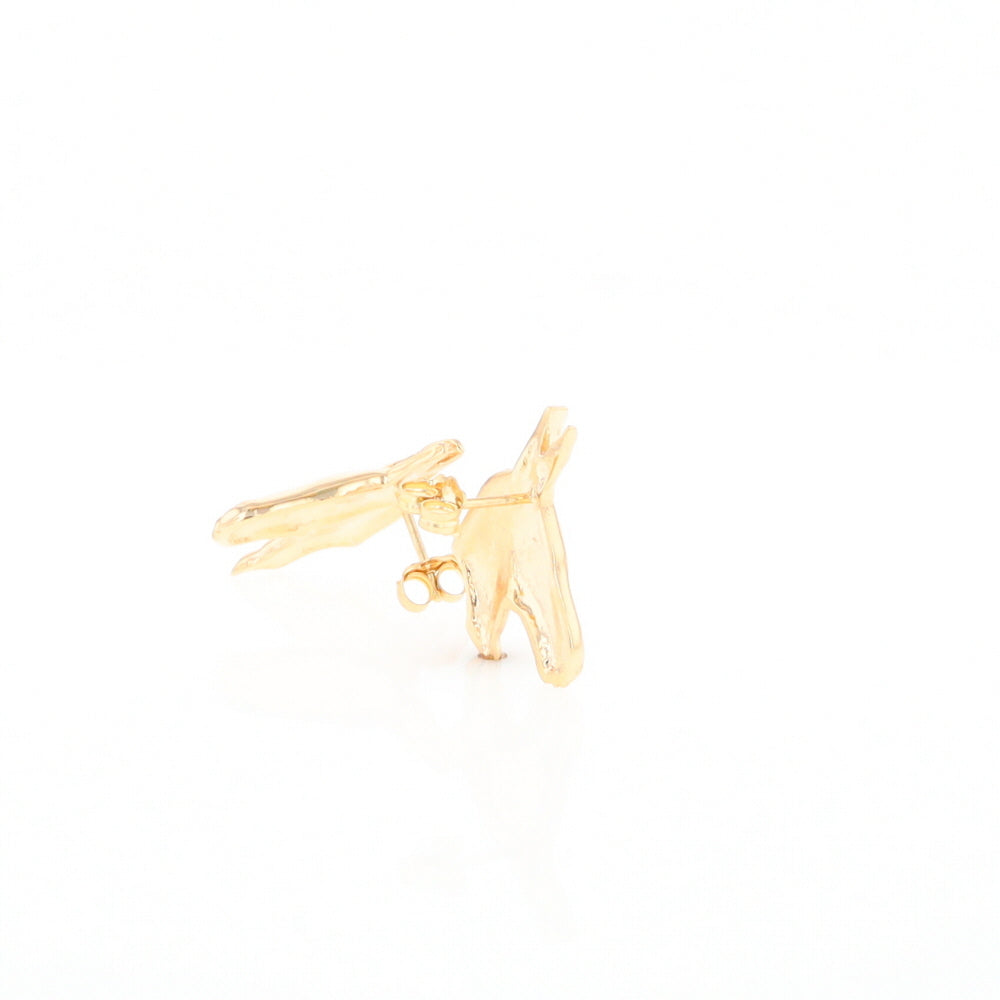 Gold Donkey Earrings