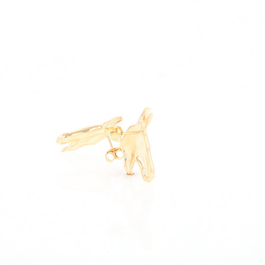 Gold Donkey Earrings