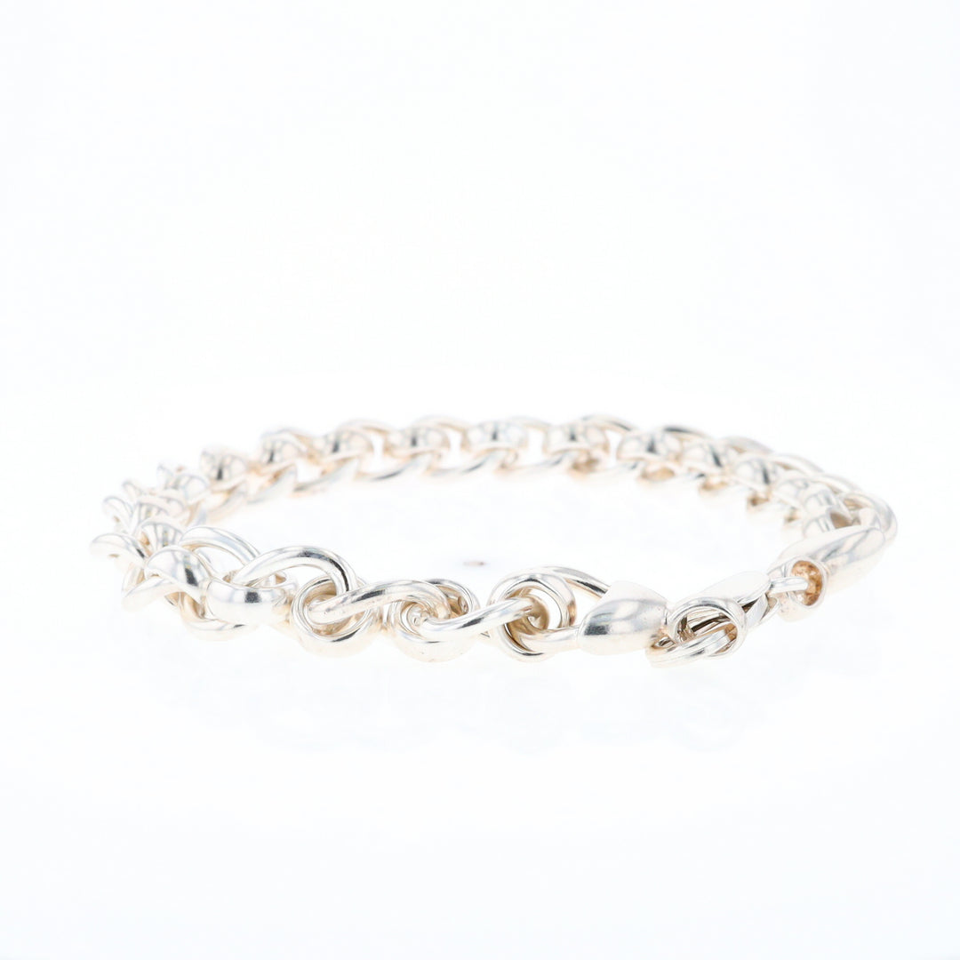 Sterling Silver Round Link Bracelet