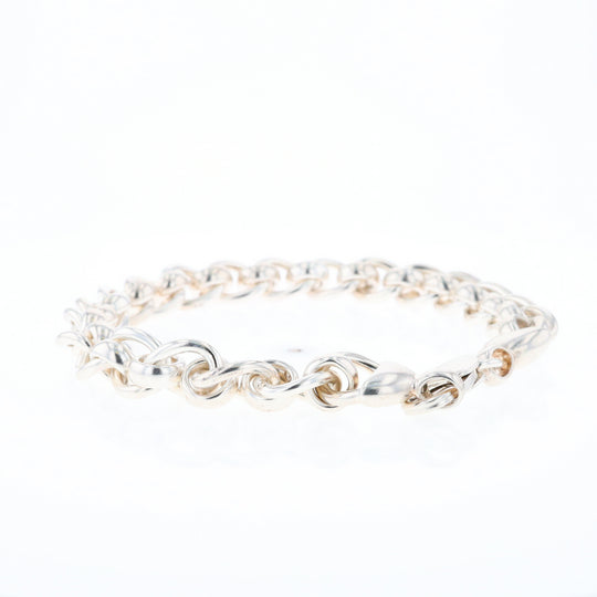 Sterling Silver Round Link Bracelet