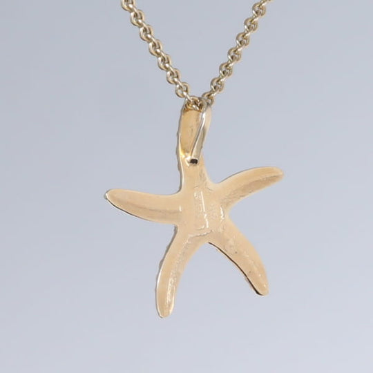 Opal Pendant Inlaid Realistic Star Fish Sea Life Design