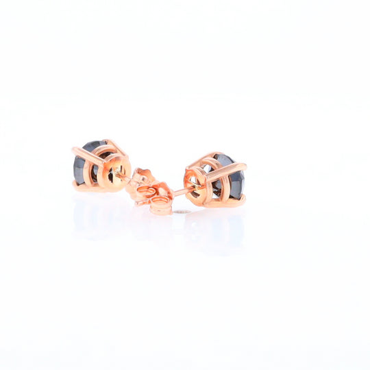 2.79ctw Black Diamond Stud Earrings