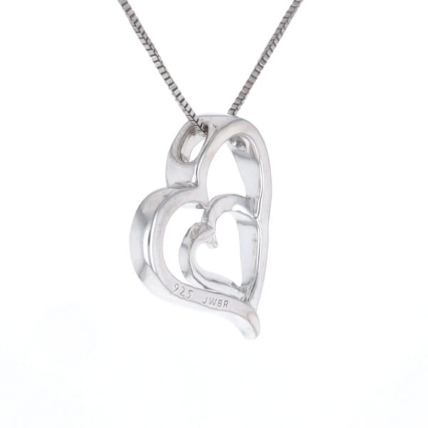 Double Heart Diamond Necklace