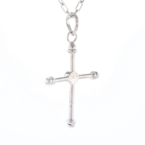 Silver Peridot Cross