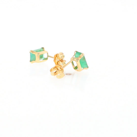 Emerald Stud Earrings