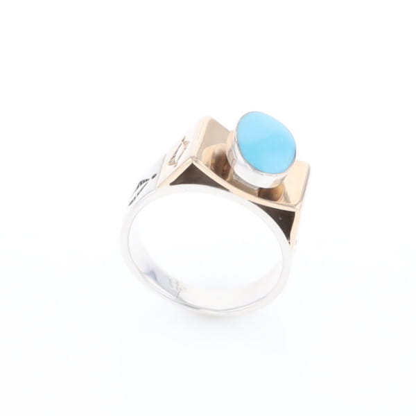 Bezel Set Turquoise Ring