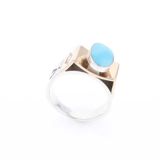 Bezel Set Turquoise Ring