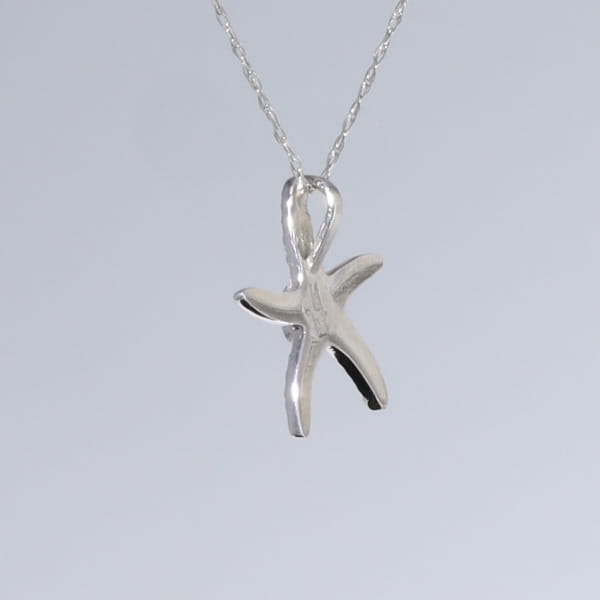 Opal Pendant Inlaid Realistic Star Fish Design