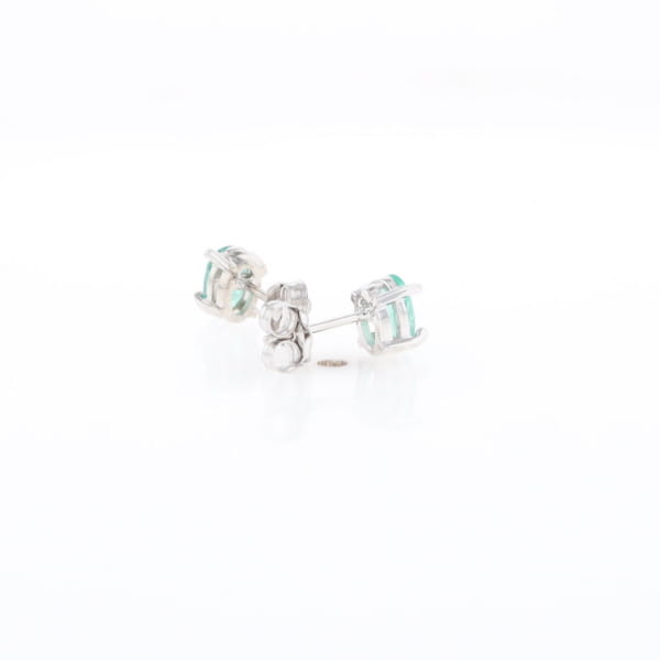 Oval Emerald Stud Earrings