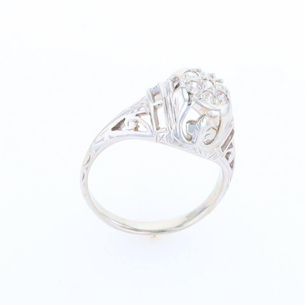 Vintage Cluster Diamond Ring