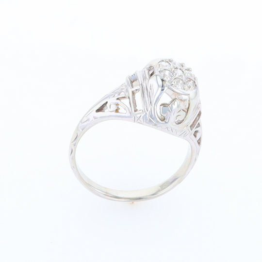 Vintage Cluster Diamond Ring