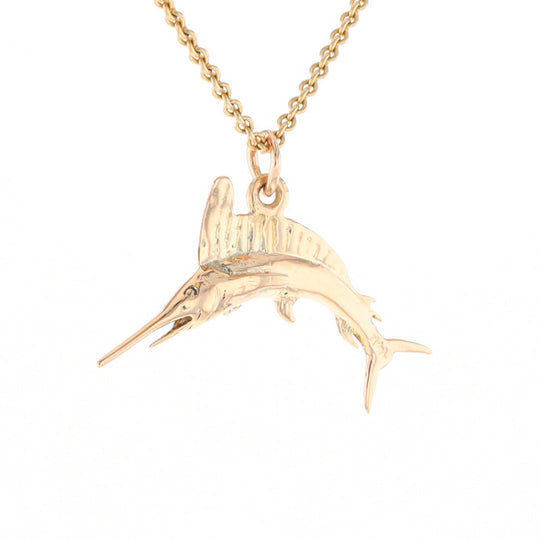 Gold Sailfish Pendant