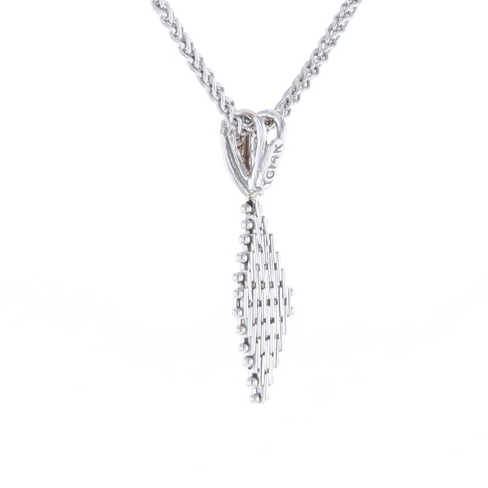 Woven White Gold Pendant