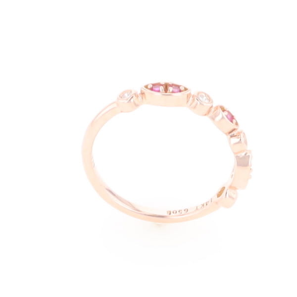 Pink Sapphire Simply Vintage Wedding Band