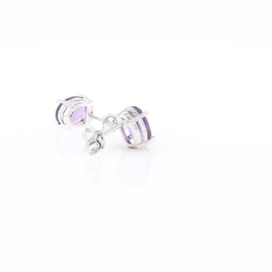 Amethyst Stud Earrings