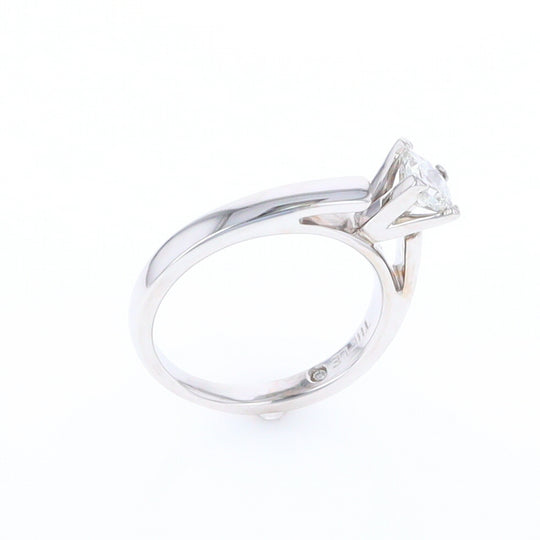 14kt White Gold Diamond Solitaire Engagement Ring