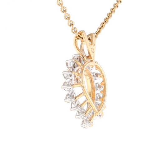 Open Heart Diamond Pendant