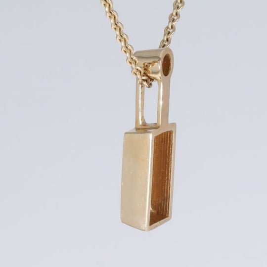 Opal Pendant Rectangle Inlaid Design with .04ctw Round Diamond