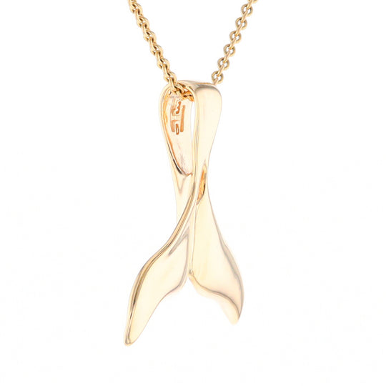 Whale Tail Necklaces Natural Nuggets Inlaid Sea Life Pendant