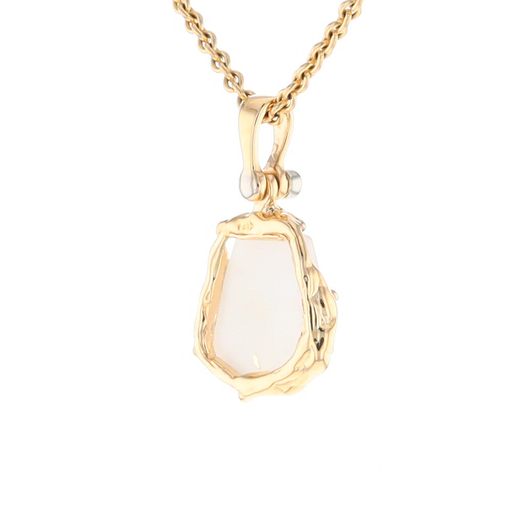 Gold Quartz Freeform Pendant  (G2)