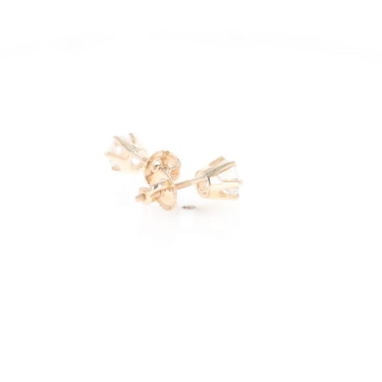 1.1ct 6-Prong Round Diamond Solitaire Studs
