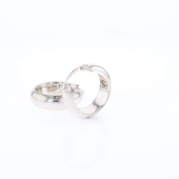 Hollow Round Tube Hoop Earrings