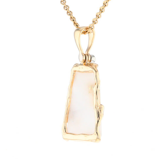 Gold Quartz Freeform Pendant  (G2)