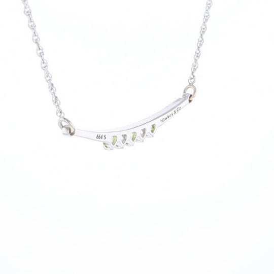 Peridot & Diamond Mother's Necklace