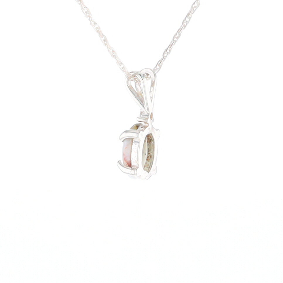 Gold Quartz Cabochon Necklace