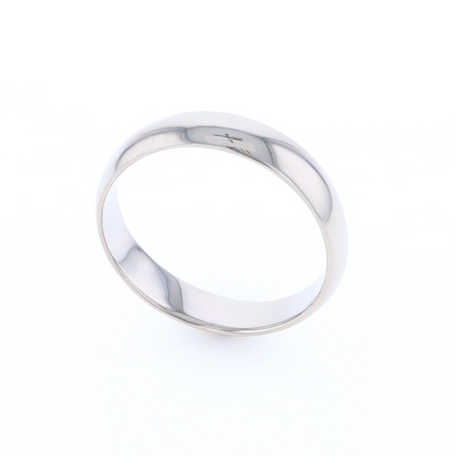 White Gold Standard Fit Wedding Band