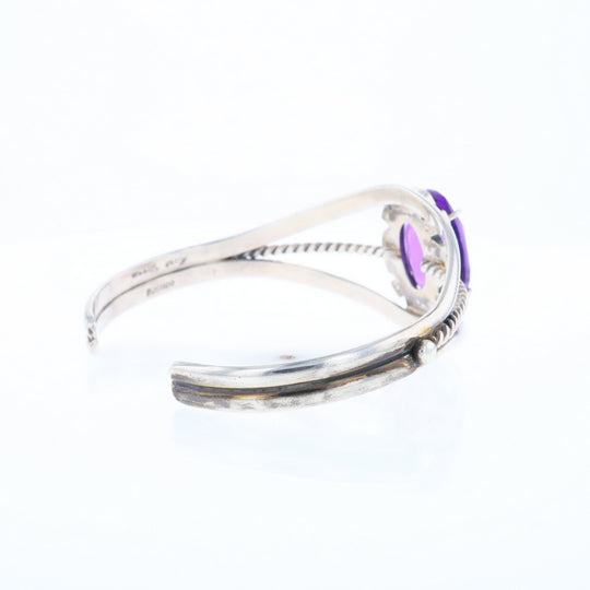 Twisted Amethyst Cuff Bracelet