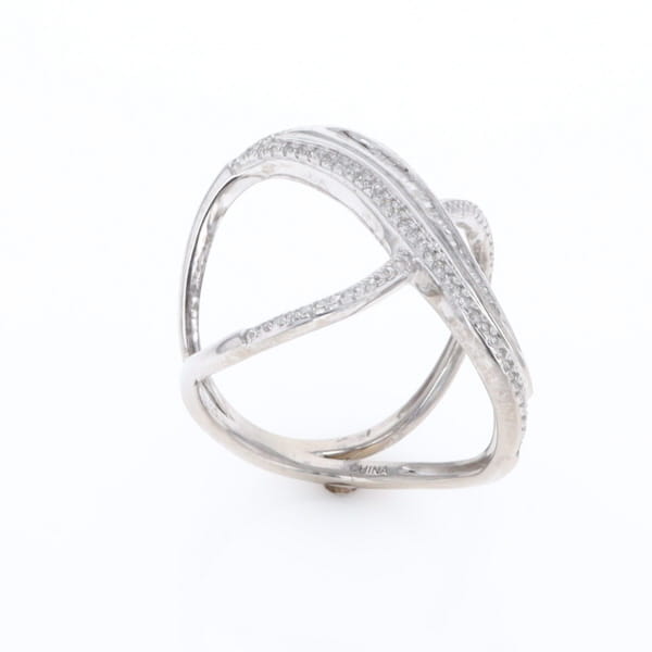 Dramatic Bypass Diamond Ring