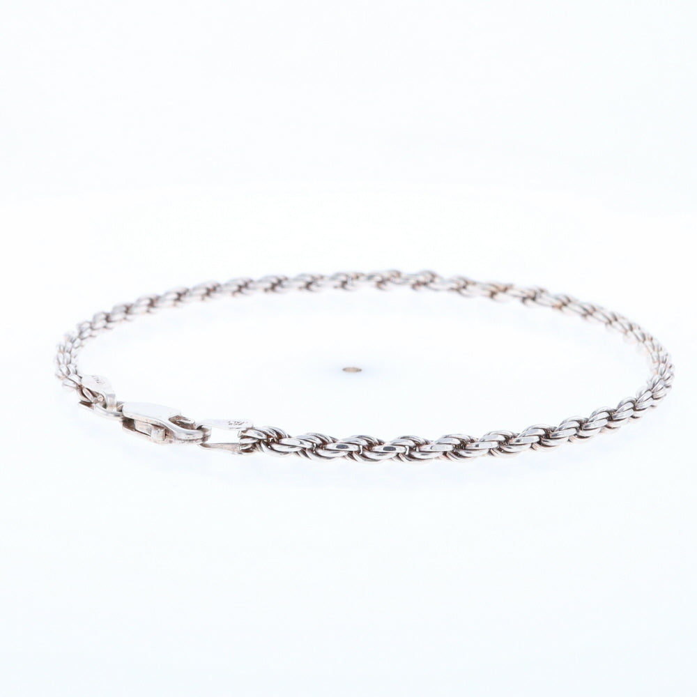 Silver Rope Bracelet