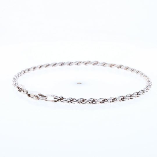 Silver Rope Bracelet