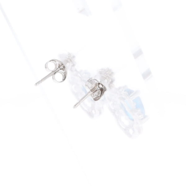 London Blue Topaz in Filigree Setting Dangle Earrings