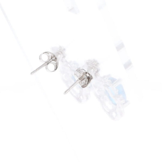 London Blue Topaz in Filigree Setting Dangle Earrings