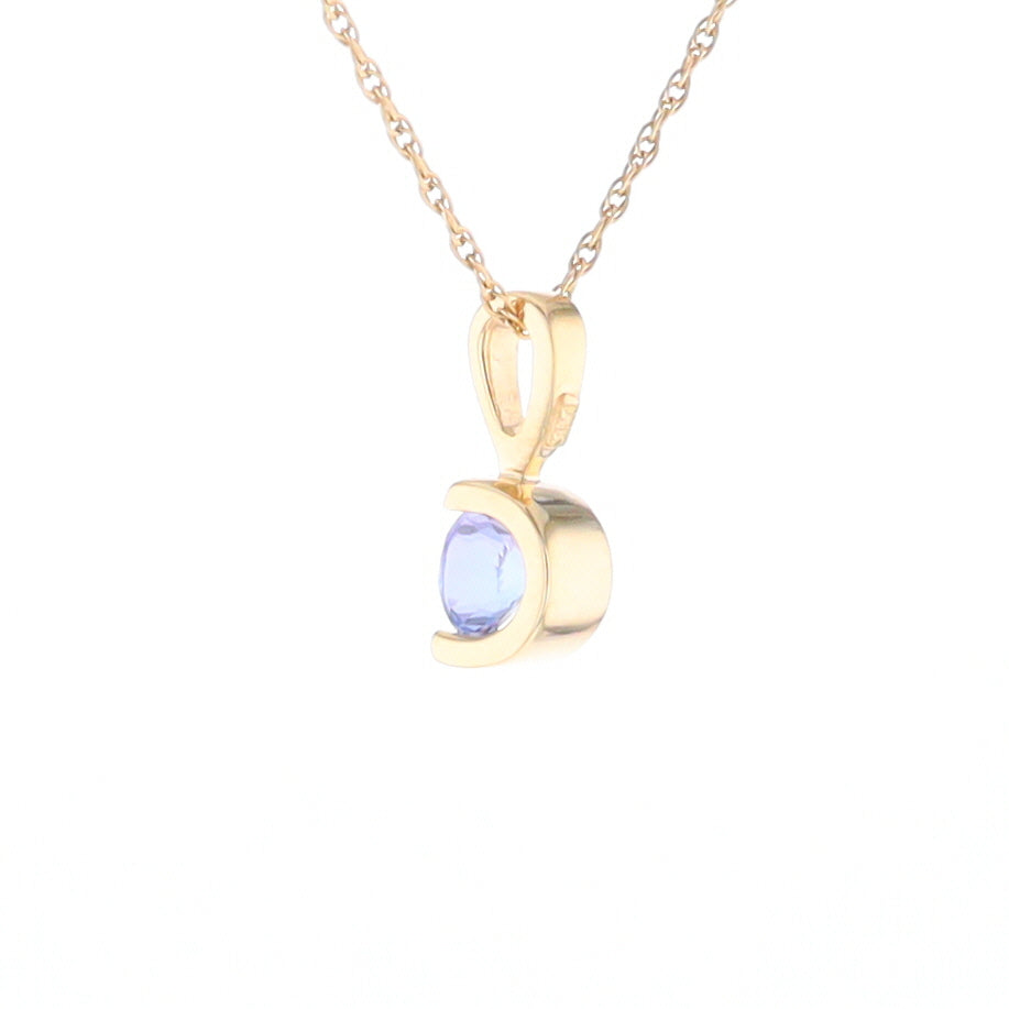 Solitaire Tanzanite Pendant