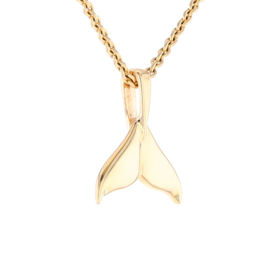 Whale Tail Necklaces Natural Gold Quartz and Nuggets Inlaid Pendant