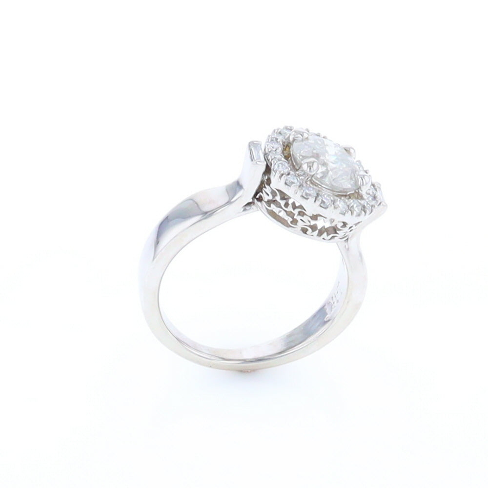 Salt and Pepper Diamond Engagement Ring