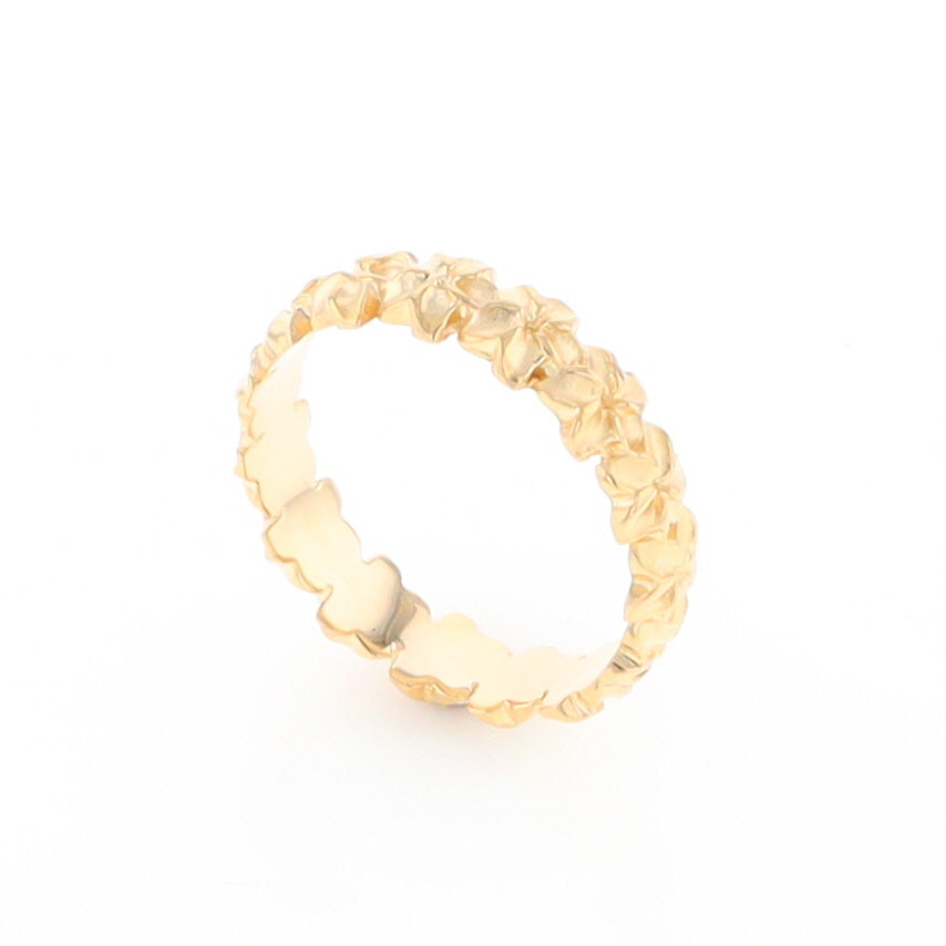 Gold Flower Eternity Ring