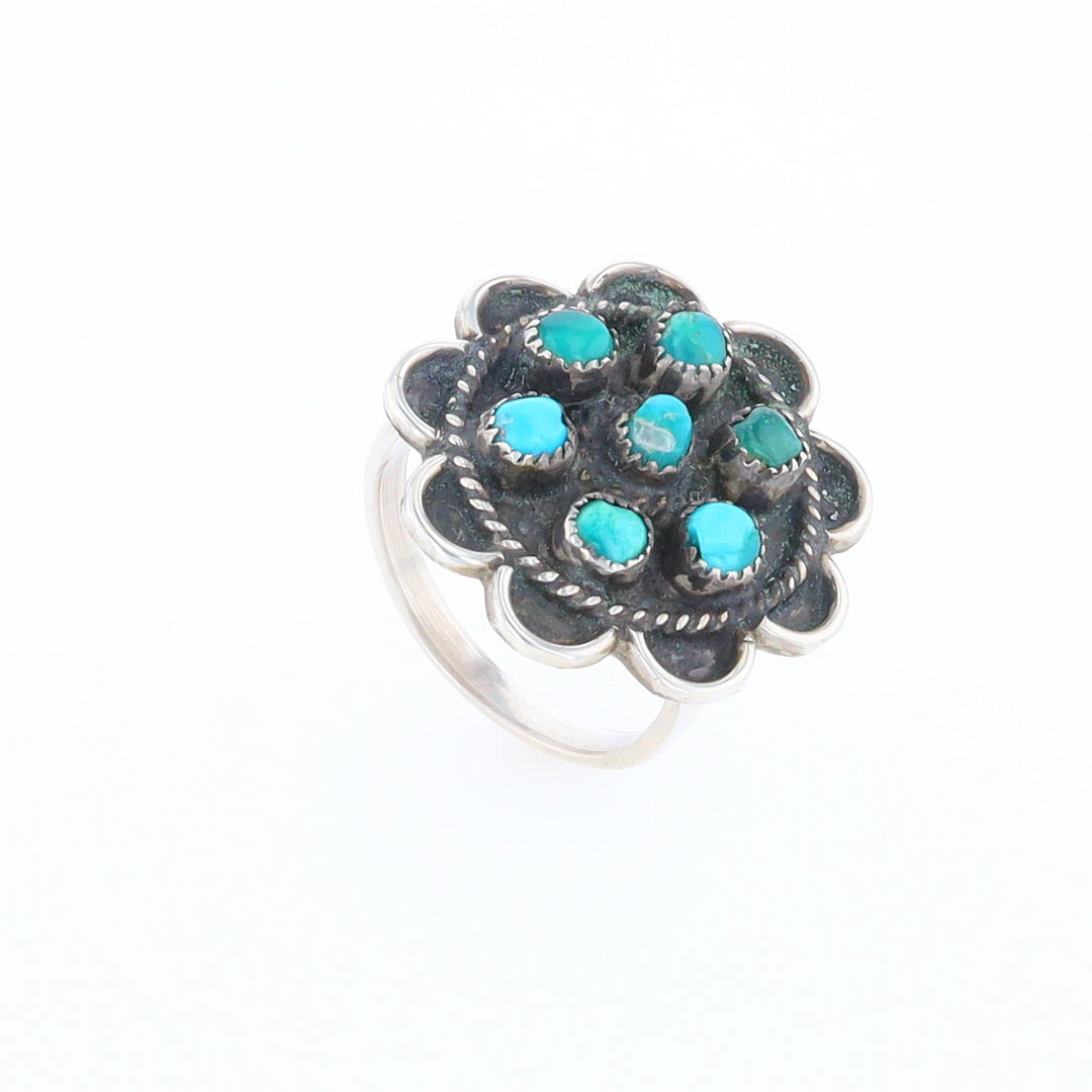 Turquoise Flower Ring