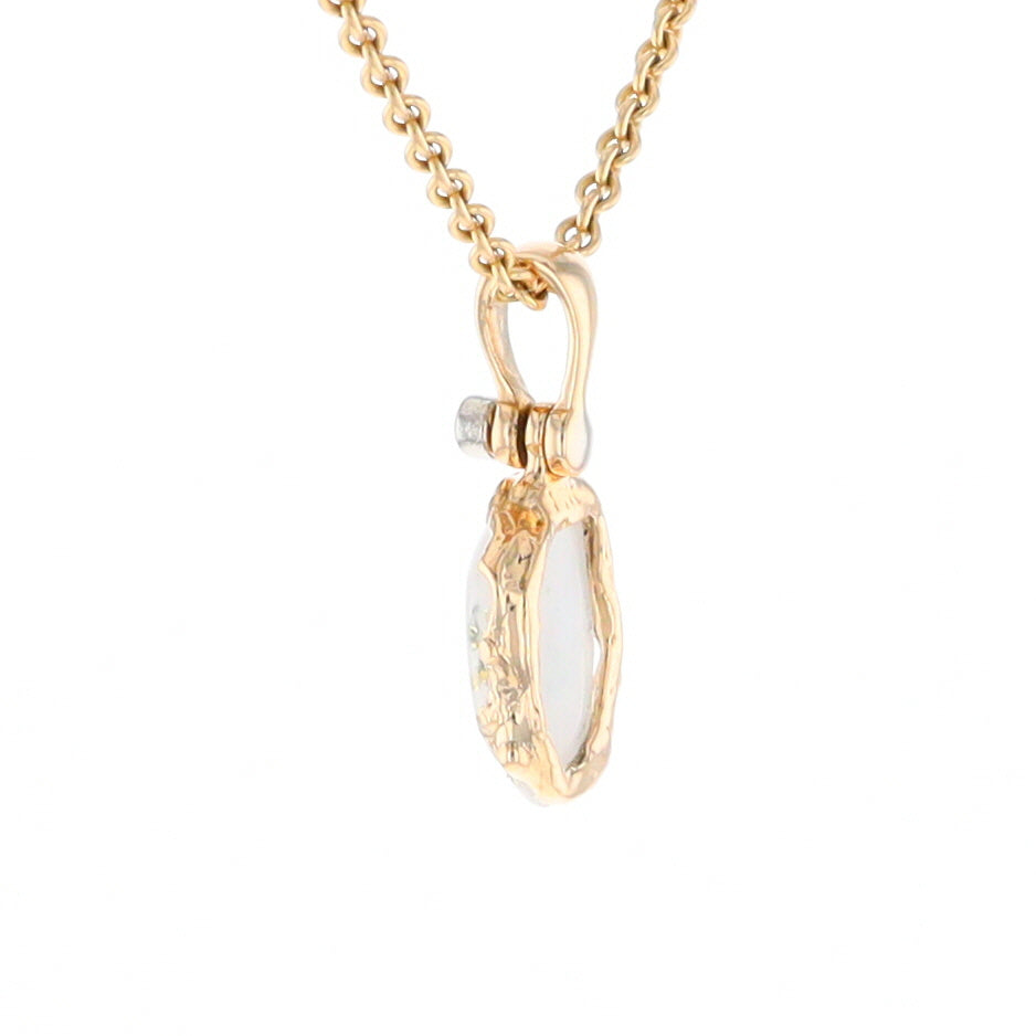 Gold Quartz Freeform Pendant (G2)