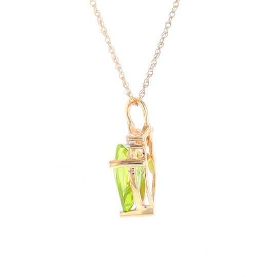 Pear-Shaped Peridot Necklace